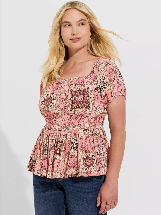 Tops - TORRID CRINKLE GAUZE CRISS CROSS BACK TOO 3X 22-24